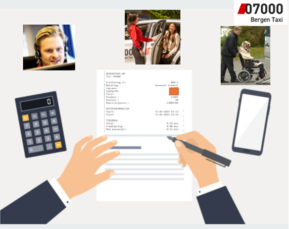 Betalingsformular for 07000 Bergen og Sunnhordland Taxilag